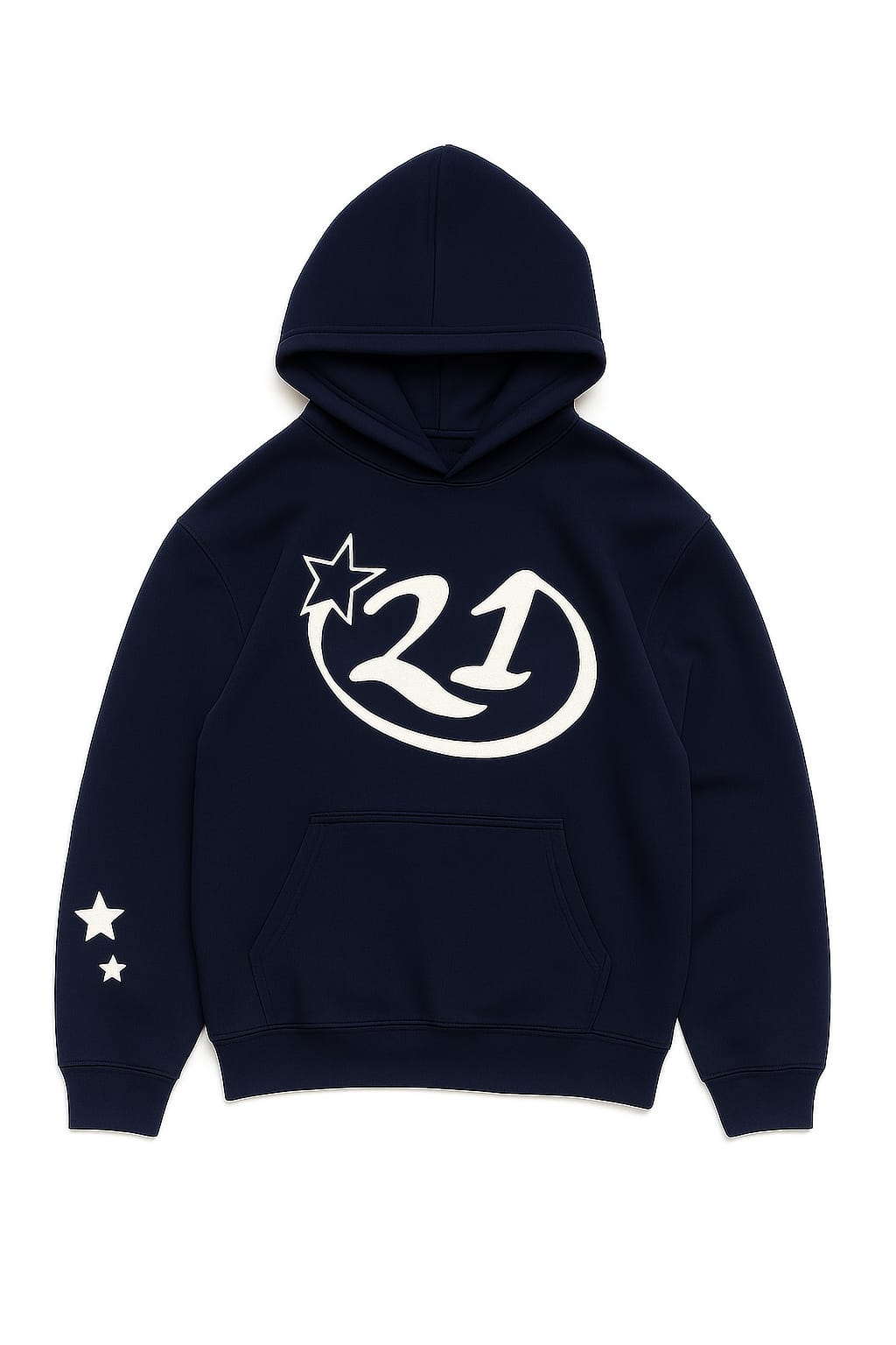 21 Couture™ Signature Hoodie – Navy Blue