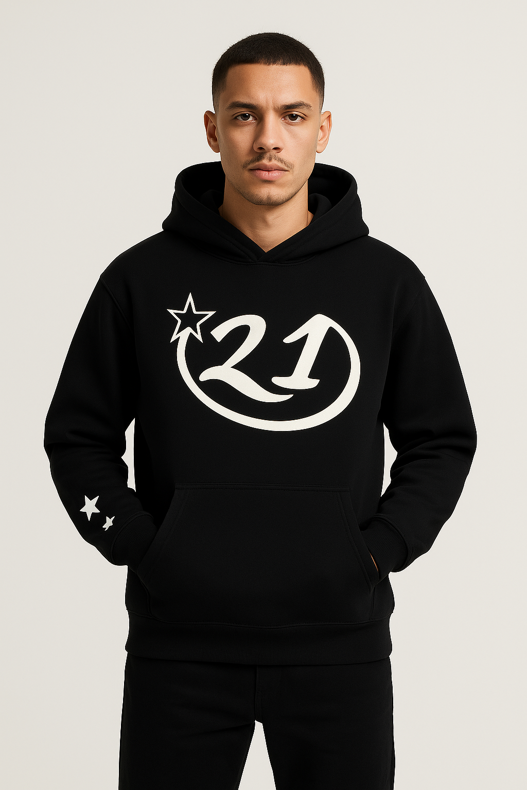 21 Couture™ Signature Hoodie – Black