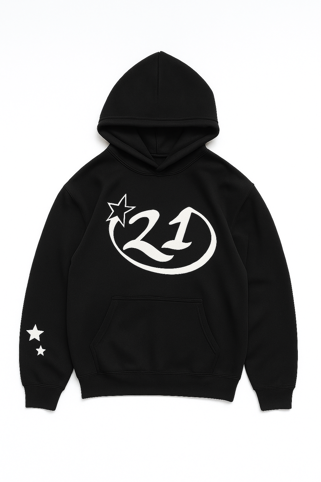 Star Hoodie Black